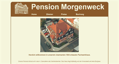 Desktop Screenshot of pension-morgenweck.de