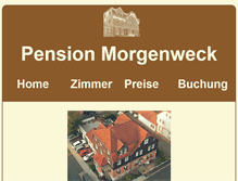 Tablet Screenshot of pension-morgenweck.de